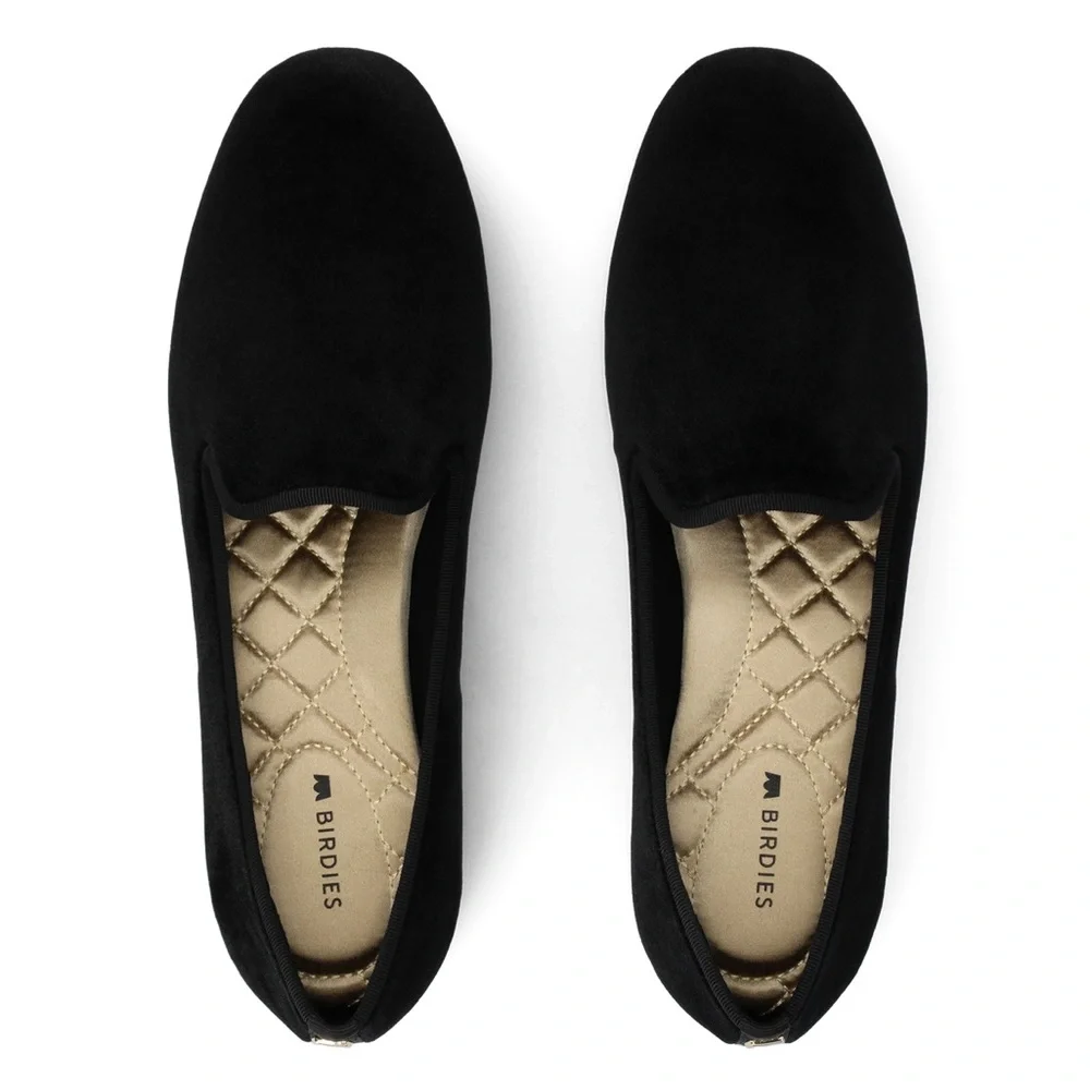 Birdies The Starling in Black Velvet Loafer - Picture 13 of 16